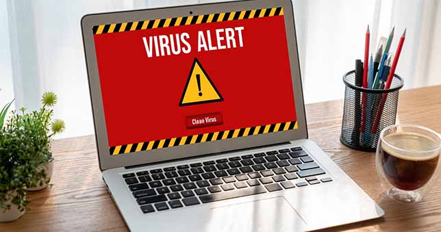 Scan your website for malware using a free virus checker tool – cybersecurity concept