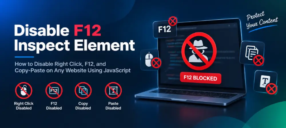 Disable F12 Inspect Element and right-click using JavaScript