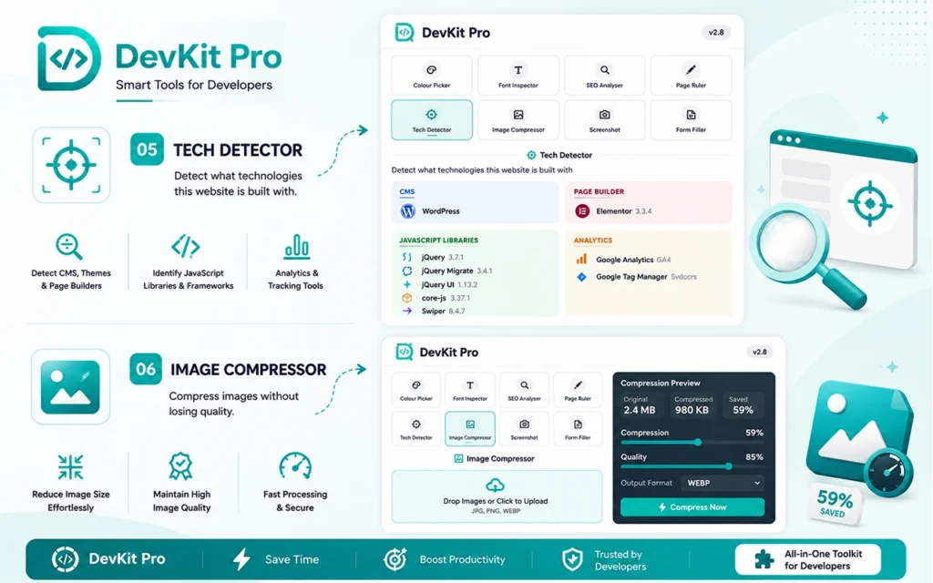 DevKit Pro browser toolkit for website development